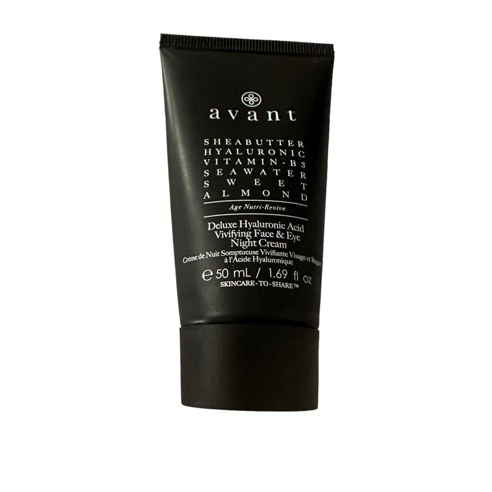 New AVANT SKINCARE Deluxe Hyaluronic Acid Vivifying Face & Eye Night Cream